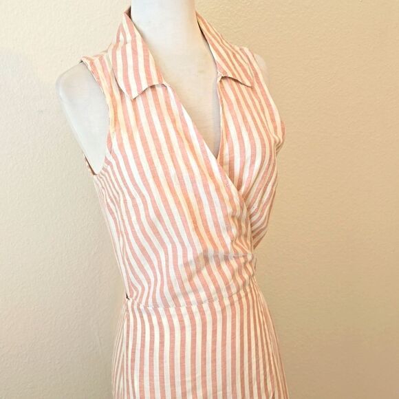 O’Neill red stripe wrap dress XL - Picture 2 of 9